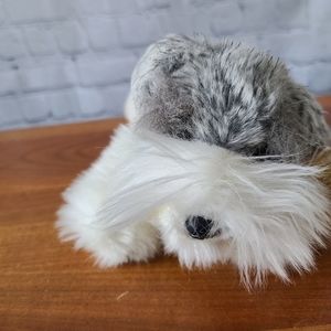 Miyoni Schnauzer Realistic Plush Stuffed Animal
